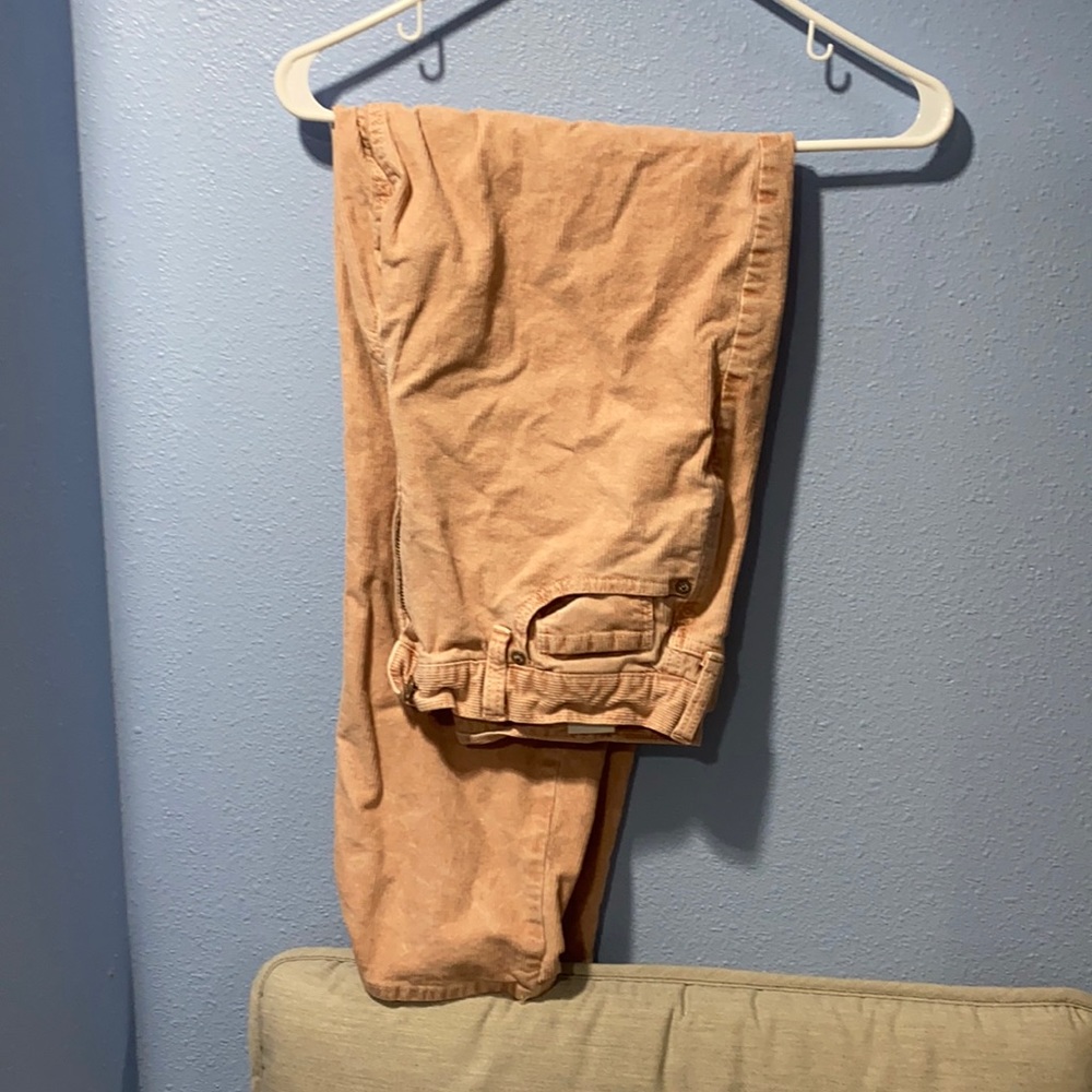 Pink corduroy mom jeans